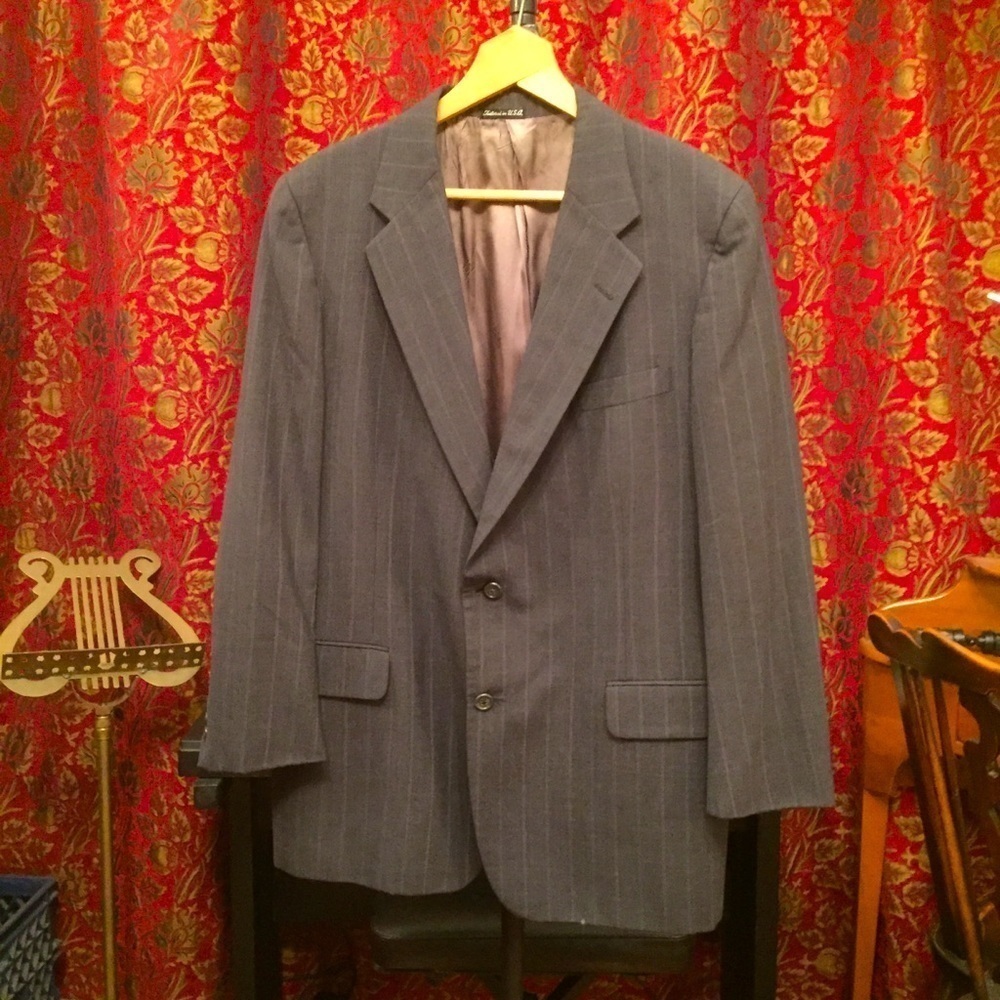 DAKS Sport Coat Grey with stripes.